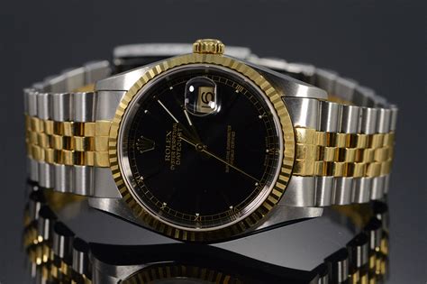 black face datejust rolex